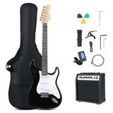 Kit de guitarra eléctrica de tamaño completo de 39 pulgadas para principiantes con amplificador