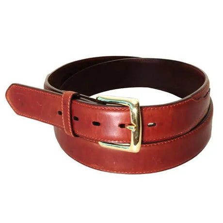 Cinturón de cuero liso 3D (Marrón -1013) - Cinturón de hombre