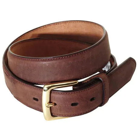 Cinturón de cuero liso 3D (Marrón envejecido - 5600) - Cinturón de hombre