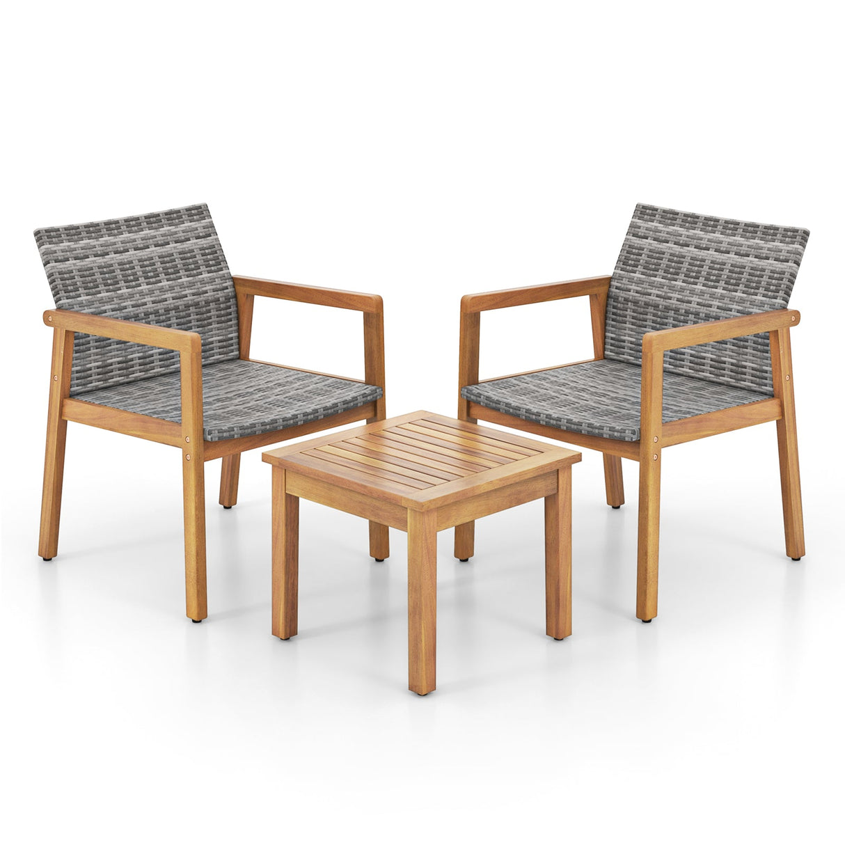 3 Pieces Patio Furniture Set  with Chair
