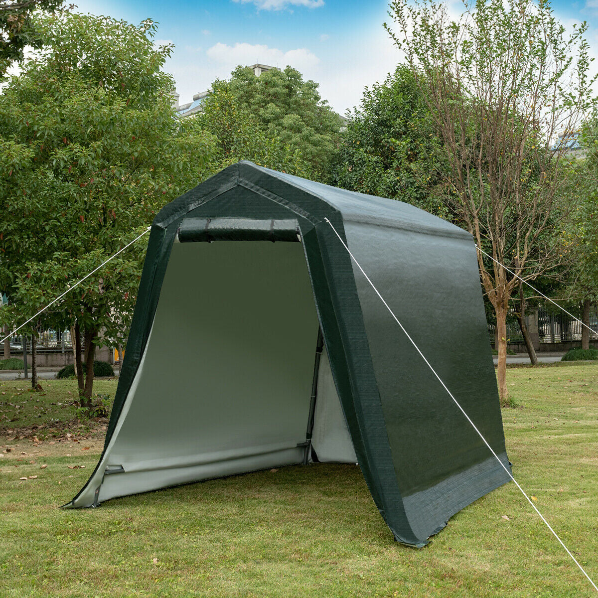 Cochera Exterior con Paredes Laterales y Cubierta Impermeable Antidesgarro