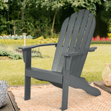 Silla Adirondack de exterior de madera de acacia con diseño ergonómico
