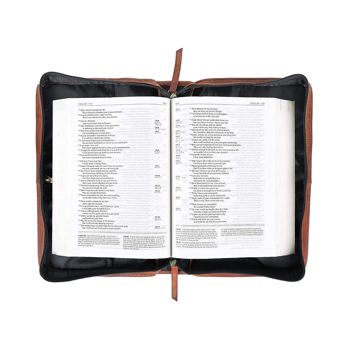 Funda de cuero para libro