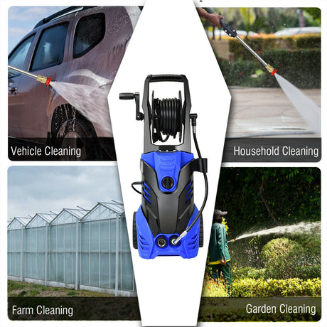 Hidrolavadora eléctrica de alta presión de 3000 PSI con limpiador de patios