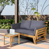 Sofá cama convertible para patio con cojín grueso