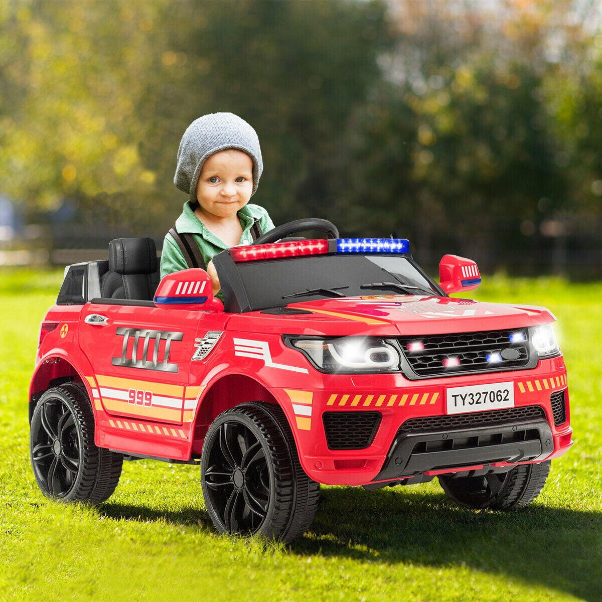 Coche Eléctrico para Niños 12V con Mando a Distancia-Rojo