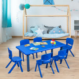 Sillas apilables de plástico para niños, paquete de 6, para aula