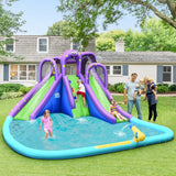 Parque Inflable de Agua y Arena Mighty Bounce House con Piscina Grande