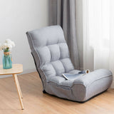 Sofá perezoso plegable con silla de suelo ajustable de 4 posiciones