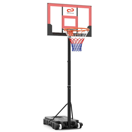 Sistema de aro de baloncesto portátil y ajustable para niños al aire libre de 3.3-7 pies