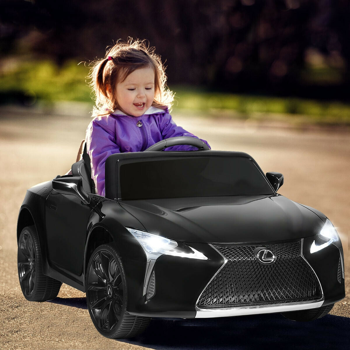 Coche eléctrico Lexus LC500 con licencia y control remoto para niños
