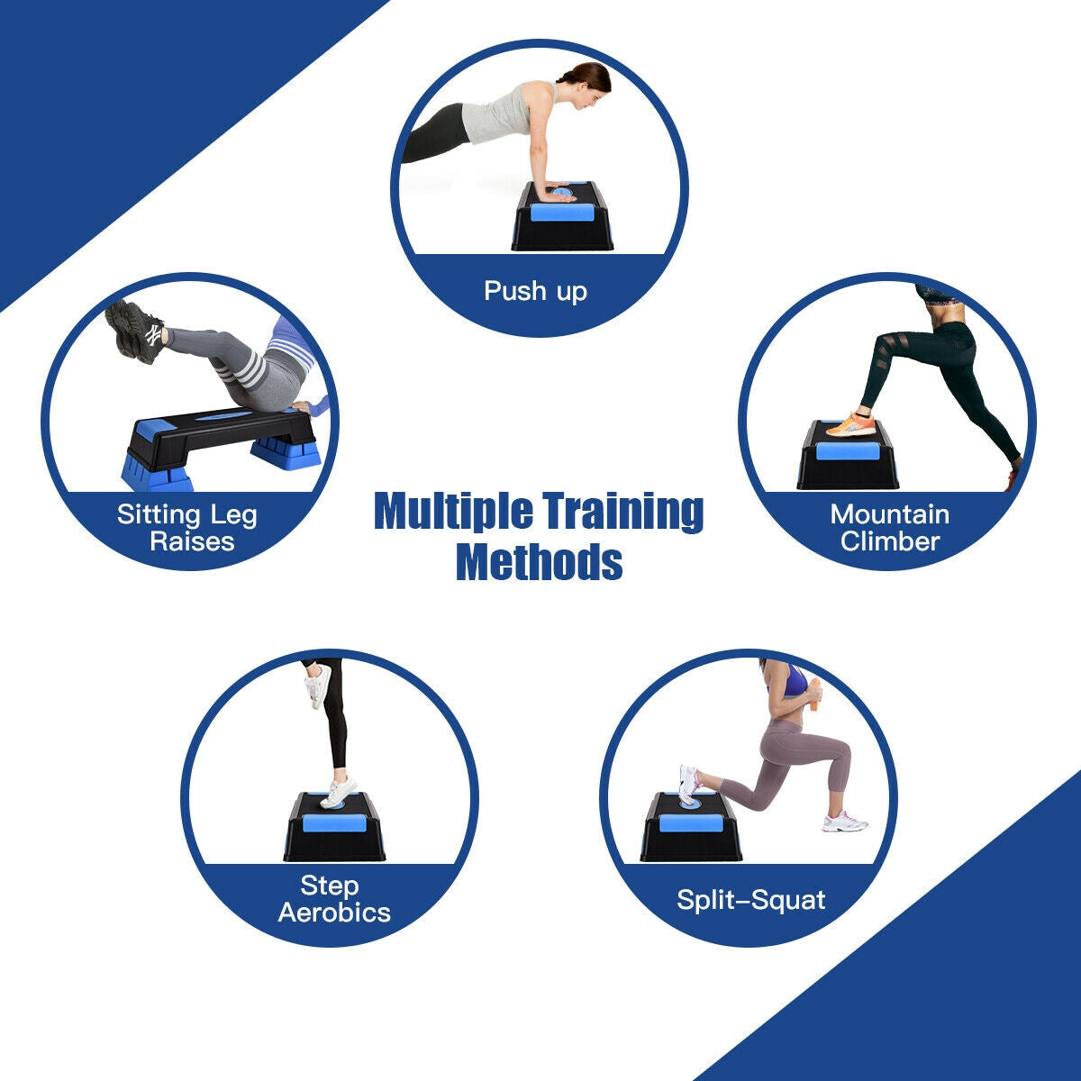 Entrenador de stepper para ejercicio aeróbico con altura ajustable 5