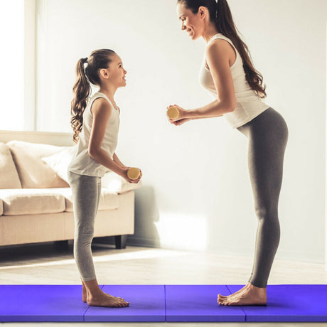 Colchoneta plegable de gimnasia de 4 pies x 10 pies x 2 pulgadas
