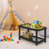 Mesa de juego de actividades para niños, multifuncional, de madera maciza