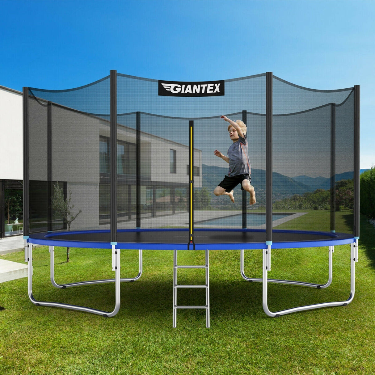 Trampolín de 12/14 pies con combo de salto y almohadilla de resortes - 14'