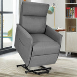 Sillón reclinable de masaje con elevación eléctrica para personas mayores con cojín acolchado grueso