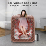 Sauna de vapor personal portátil con silla de vapor - Café