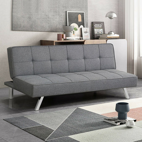 Sofá cama convertible de 3 plazas con esponja de alta densidad para sala de estar