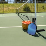 Sistema de red de pickleball portátil de 22 pies con bolsa de transporte para juegos interiores y exteriores