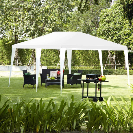 Carpa Toldo de 10 x 20 pies con 6 paredes laterales y bolsa de transporte - Blanco