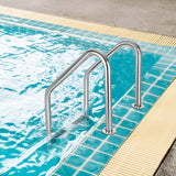 Escalera de Acero Inoxidable para Piscina de 3 Peldaños Antideslizantes