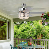 52 Inch Ceiling Fan with Light Reversible Blade and Adjustable Speed