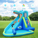 Piscina Inflable de Agua con Salpicaduras y Tobogán Sin Soplador