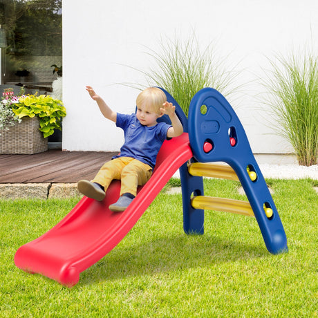 Tobogán plegable de plástico para 2 niños