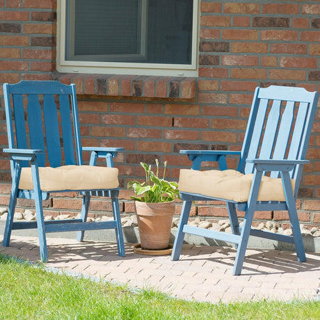 Cojines de 21 x 21 pulgadas para asientos de sillas de patio para uso en interiores y exteriores