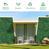 12 Pieces Artificial Boxwood Panels for Wedding Decor Fence Backdrop