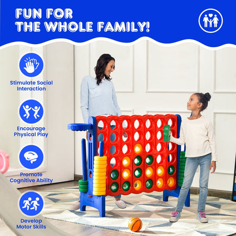 Juego Gigante 4 en raya de 2.5 pies - Verde