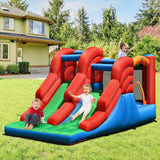 3-in-1 Dual Slides Jumping Castle Bouncer without Blower