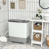 2-in-1 Portable 22lbs Capacity Washing Machine with Timer Control