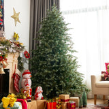 Árbol de Navidad Artificial de 2,13 m con 1260 Puntas Mixtas de PE y PVC