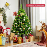 Árbol de Navidad artificial nevado con soporte metálico