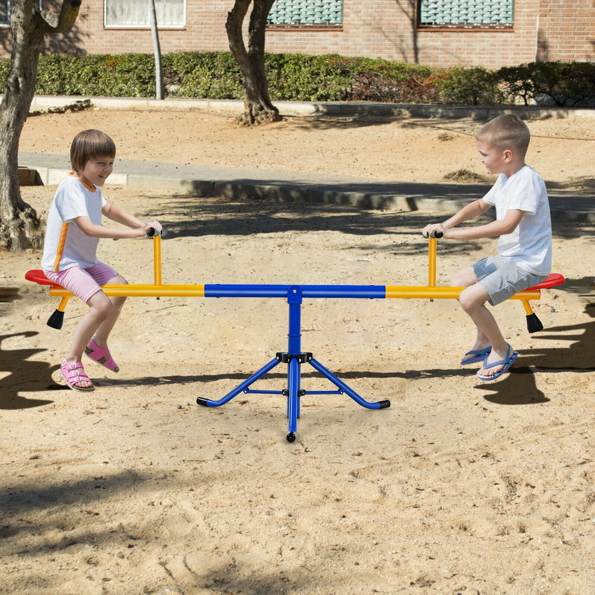 Columpio giratorio 360° para niños, equipo de juegos