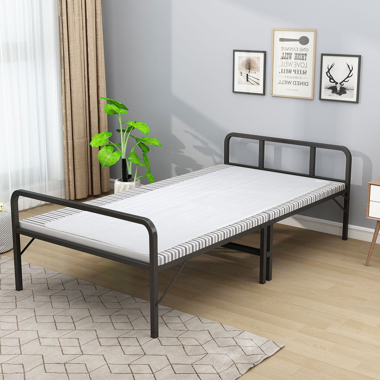 Calentador de cama de masaje de 71 x 31 pulgadas con almohadilla térmica con 5 configuraciones de calor