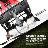 17-Inch 13.5 Amp Corded Electric Tiller and Cultivator 9-Inch Tilling Depth