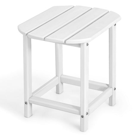 Mesa auxiliar de 18 pulgadas resistente a la intemperie para jardín, patio, terraza