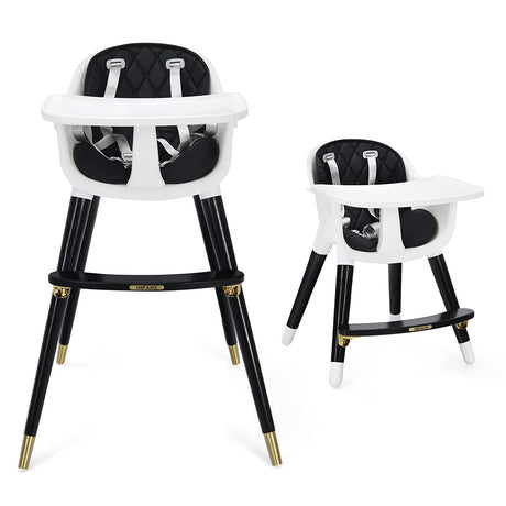 Trona ajustable 3 en 1 para bebés con cojín de asiento suave para niños pequeños