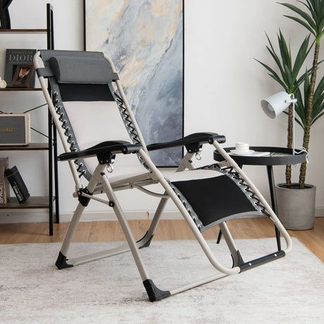 2 reclinables ajustables acolchadas para salón con almohada extraíble para la cabeza - Negro