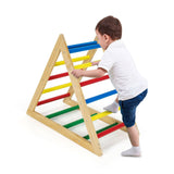 Escalera de triángulo para escalar con 3 niveles para niños-Multicolor