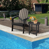 Silla Adirondack para exteriores con portavasos incorporado para el porche del patio trasero