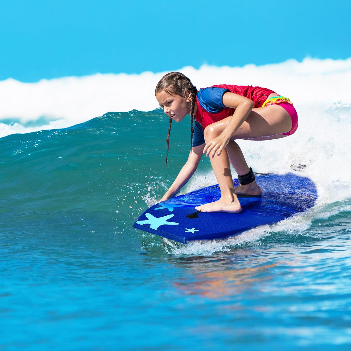 Tabla de bodyboard de surf ligera superportátil de 41 pulgadas