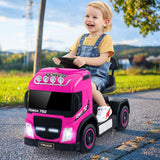 Camión montable eléctrico de 6V para niños con asiento de altura ajustable
