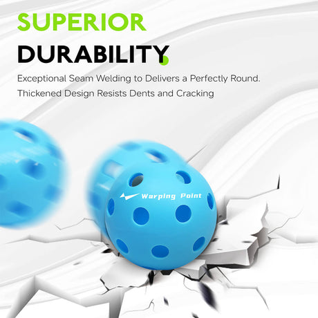 Pelotas de pickleball para práctica interior - Azul
