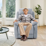 Sofá reclinable eléctrico con bolsillo lateral y control remoto