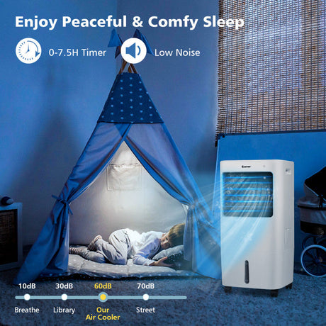 Enfriador de Aire 3 en 1 – Ventilador y Humidificador con Control Remoto