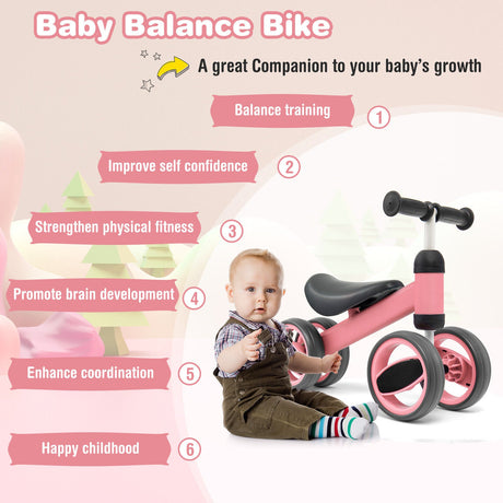 Bicicleta de equilibrio de 4 ruedas para bebé
