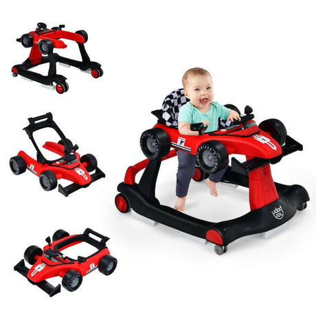 Andador plegable 4 en 1 con altura ajustable